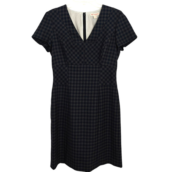 Brooks Brothers Navy Plaid Dress - Picture 2 of 9